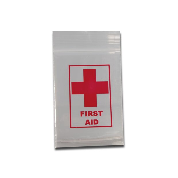 BL Mylar Schnellverschlussbeutel FIRST AID 224 x190 mm