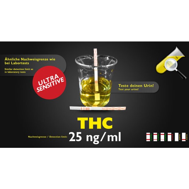 Urin-Teststreifen THC <25ng