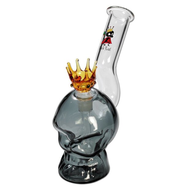 Glasbong Skull mit Krone